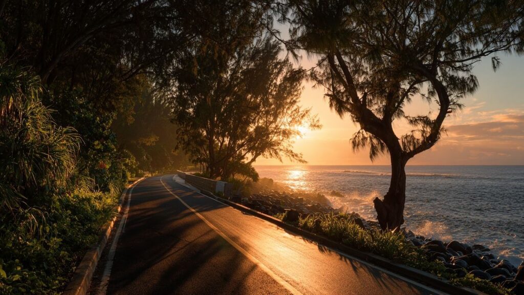 Comment la route du littoral a‑t‑elle été construite ?